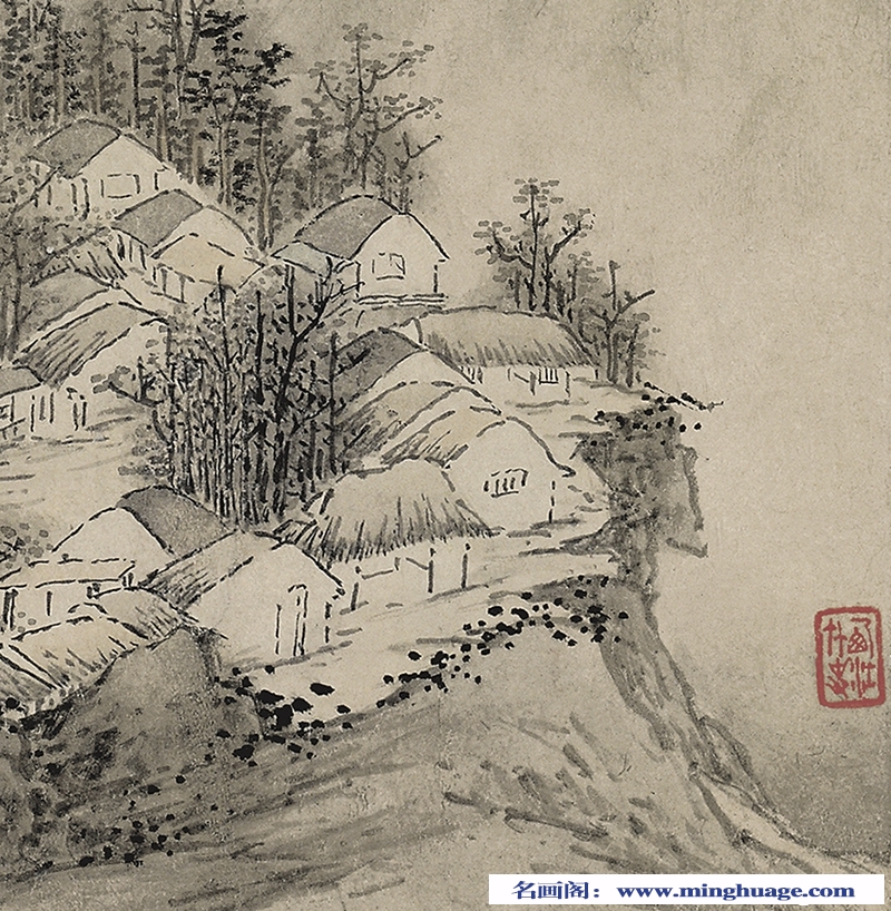 吴宏《燕子矶莫愁湖二景图》超高清作品百度云网盘下载